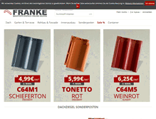 Tablet Screenshot of frankebaustoffe.de